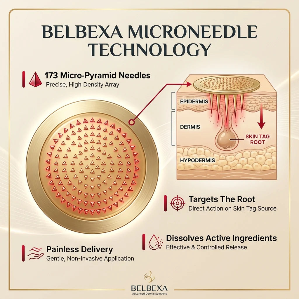 ClearTag Microneedle Skin Tag Patch