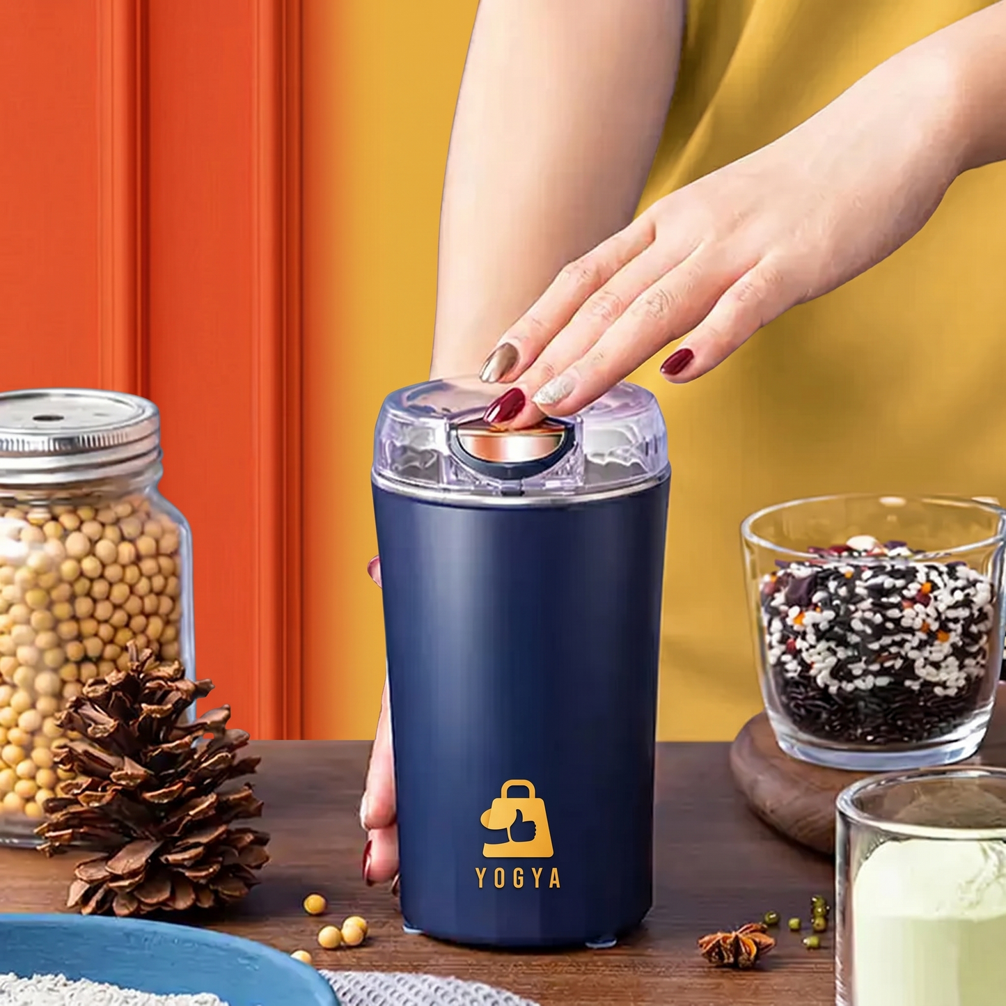 Mini Mixer & Grinder — Electric Coffee & Masala Grinder