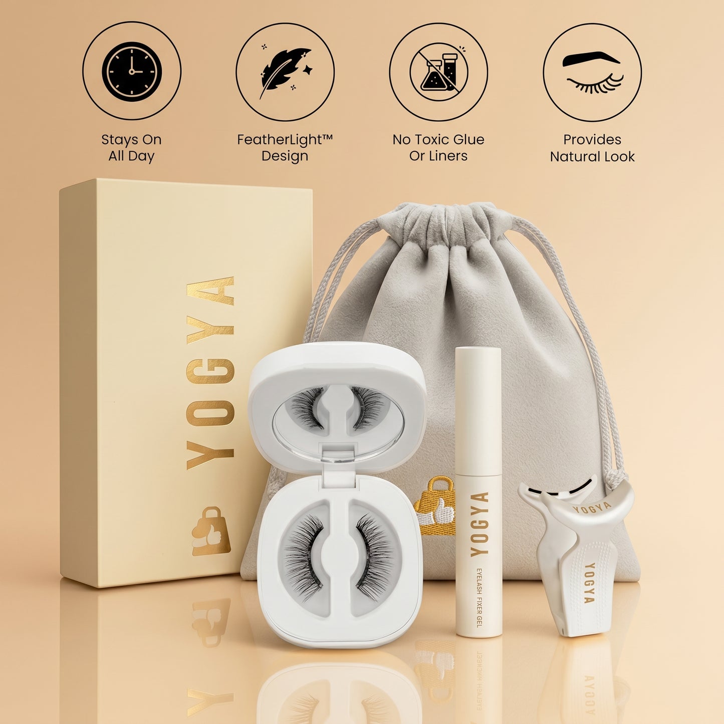 Magnetic Eyelashes Set — Glue-Free Glam in 30 Seconds