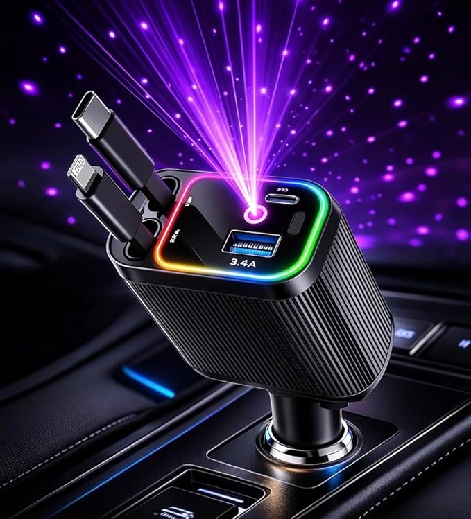 ChargeMate™ 4 in 1 Car Charger